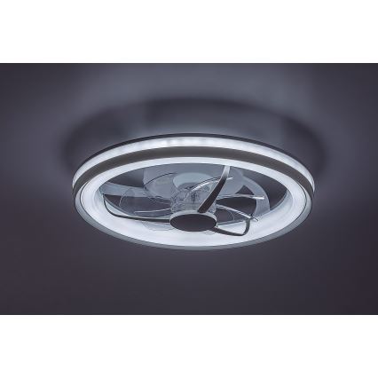 Rabalux - LED Plafón regulable con ventilador LED/40W/230V 3000/4000/6000K Wi-Fi + control remoto