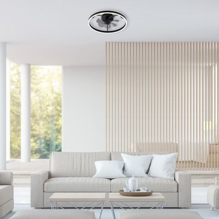 Rabalux - LED Plafón regulable con ventilador LED/40W/230V 3000/4000/6000K Wi-Fi + control remoto