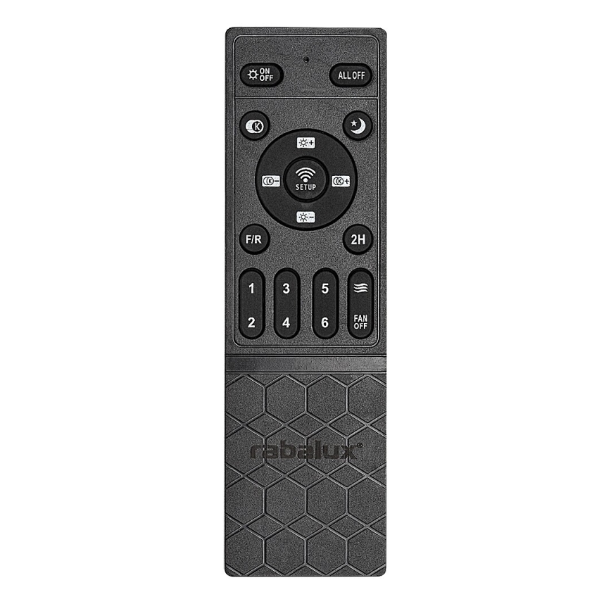 Rabalux - LED Plafón regulable con ventilador LED/40W/230V 3000/4000/6000K Wi-Fi + control remoto