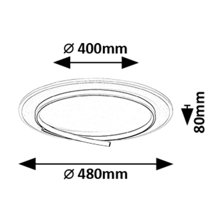 Rabalux - Plafón LED LED/40W/230V 4000K