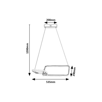 Rabalux - Lámpara de techo LED LED/36W/230V 4000K