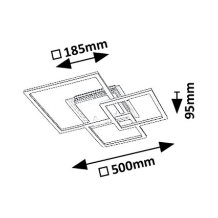 Rabalux - Plafón LED LED/40W/230V 3000K