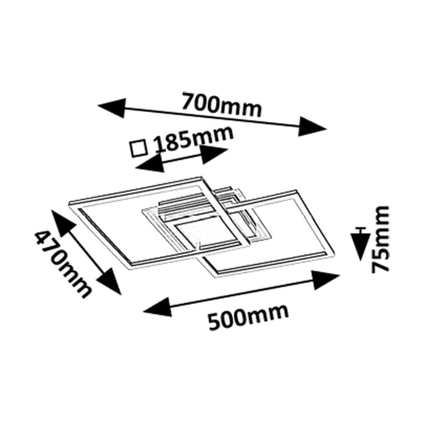 Rabalux - Plafón LED LED/28W/230V 3000K