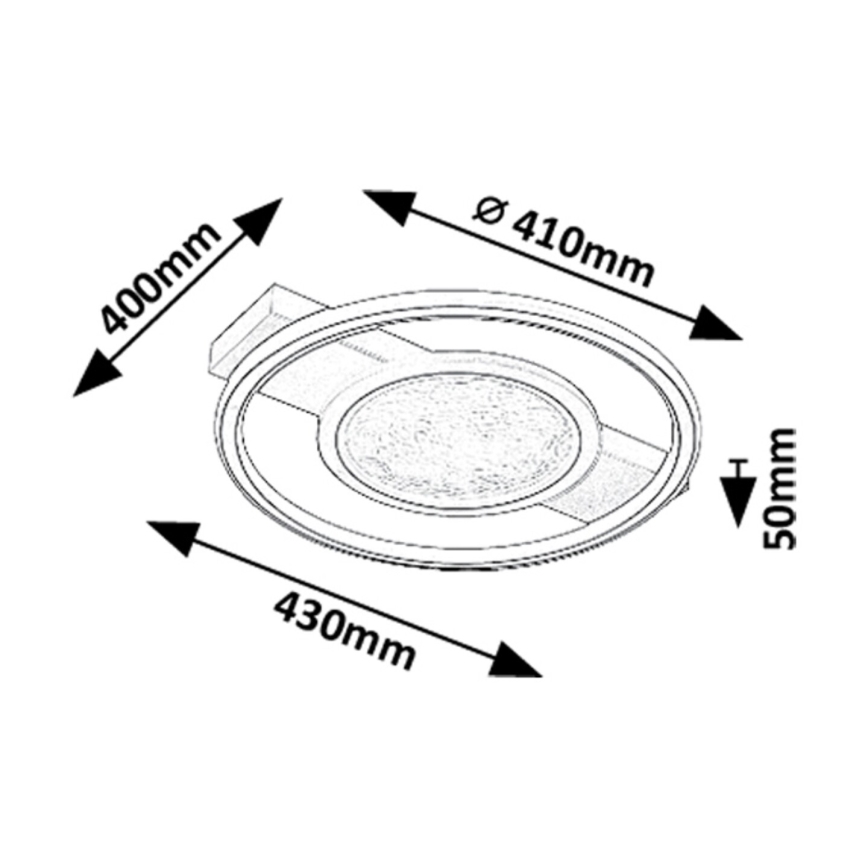 Rabalux - Plafón LED LED/50W/230V 3000K