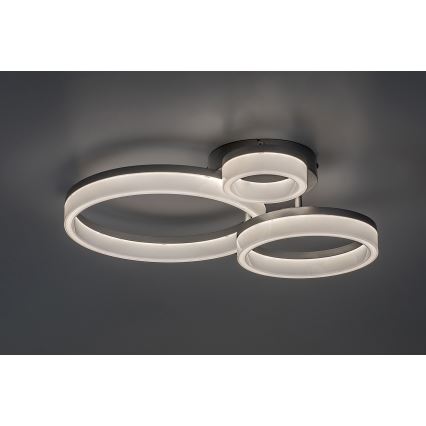 Rabalux - Plafón LED LED/24W/230V 3000/4000/6500K cromo mate