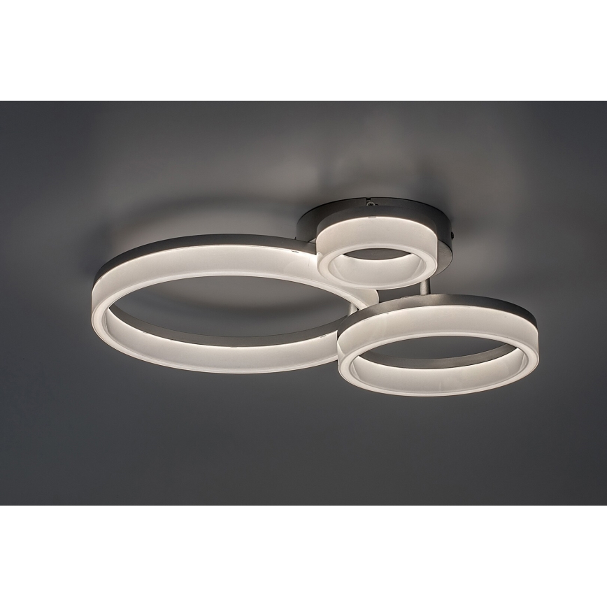 Rabalux - Plafón LED LED/24W/230V 3000/4000/6500K cromo mate