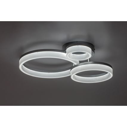 Rabalux - Plafón LED LED/24W/230V 3000/4000/6500K cromo mate