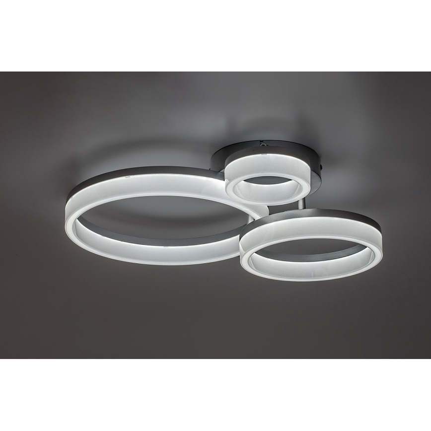 Rabalux - Plafón LED LED/24W/230V 3000/4000/6500K cromo mate