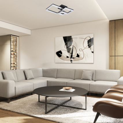 Rabalux - Plafón LED LED/22W/230V 3000/4000/6500K negro