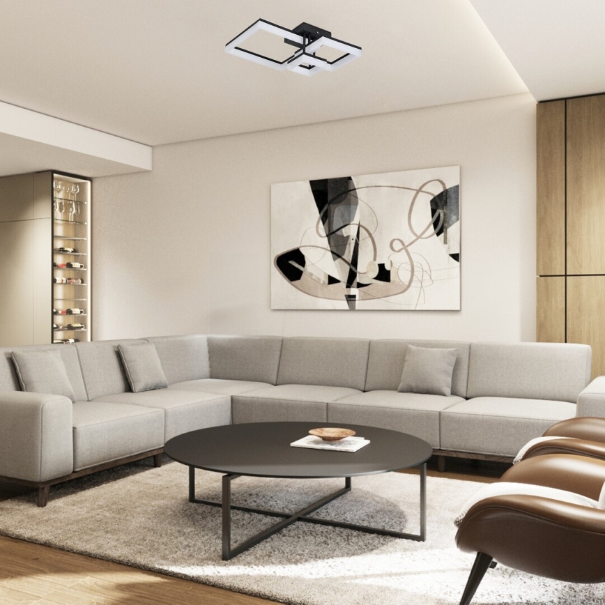 Rabalux - Plafón LED LED/22W/230V 3000/4000/6500K negro