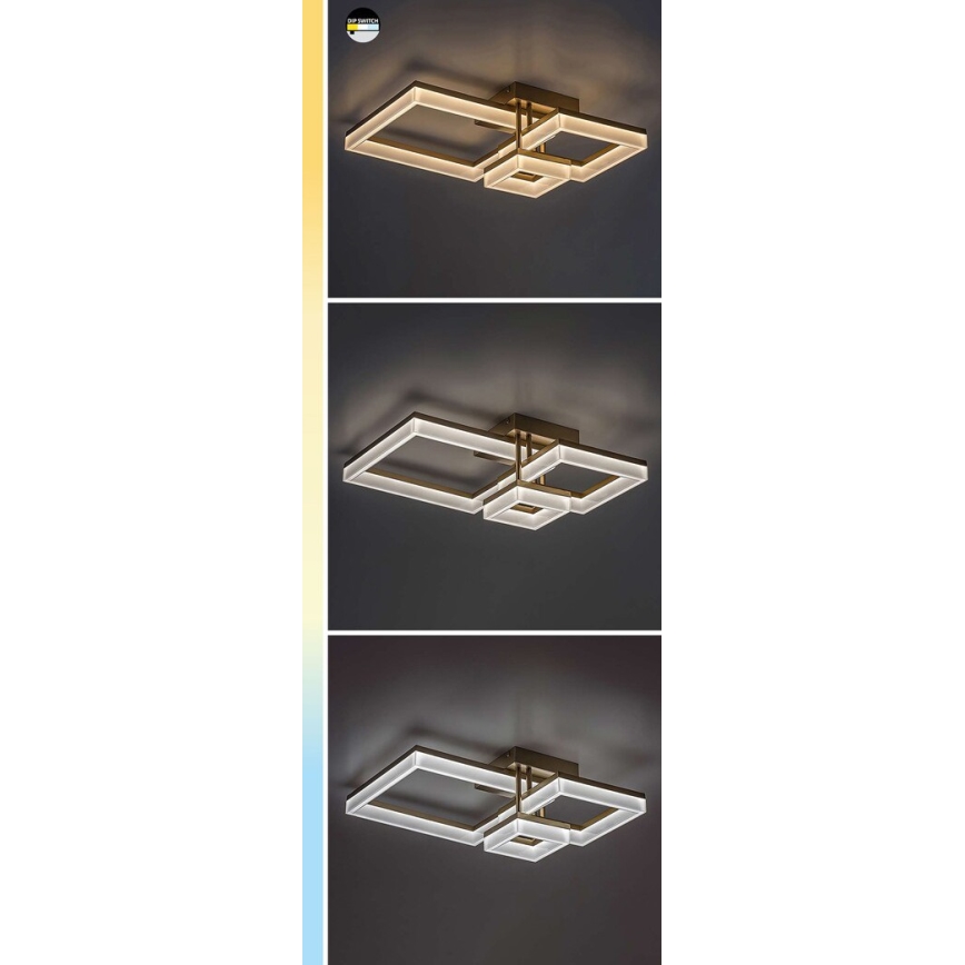 Rabalux - Plafón LED LED/22W/230V 3000/4000/6500K negro