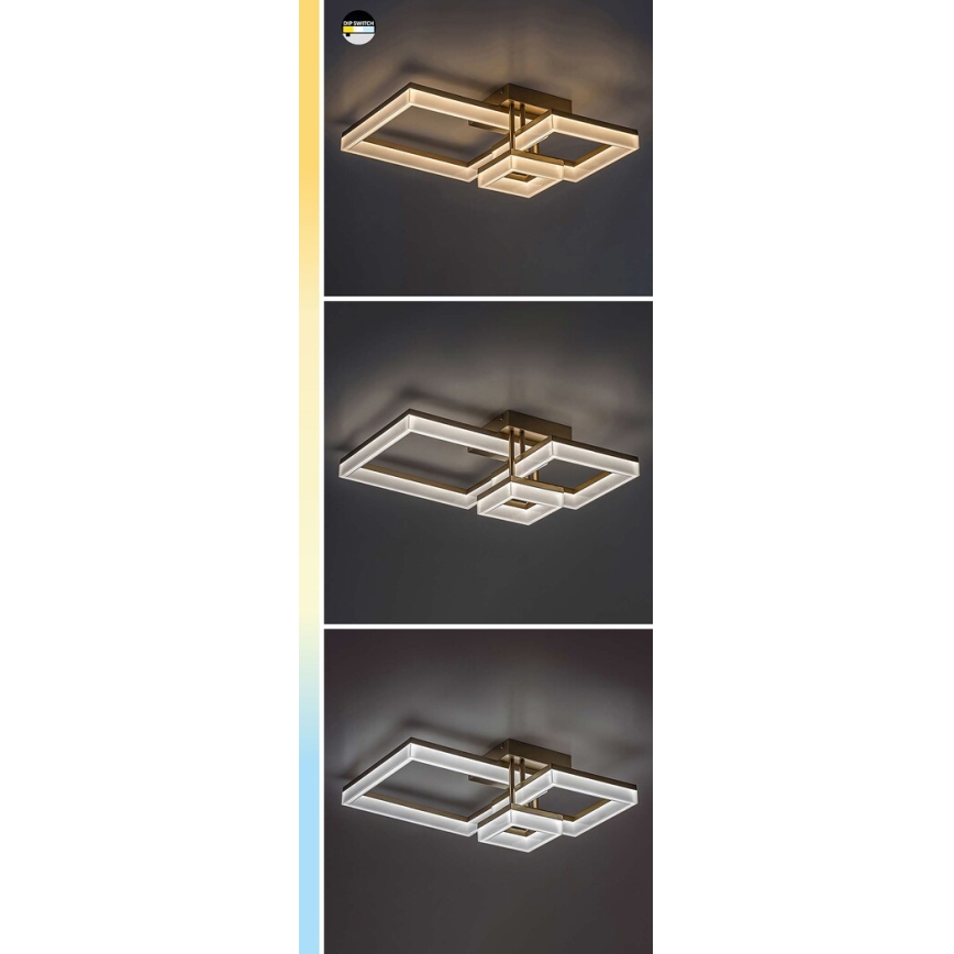 Rabalux - Plafón LED LED/22W/230V 3000/4000/6500K cromo mate