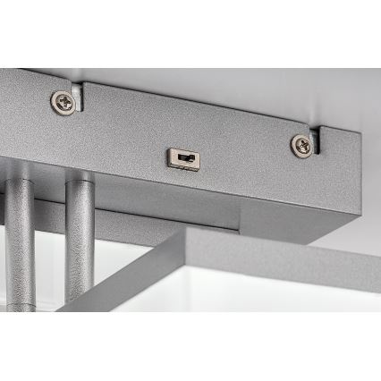 Rabalux - Plafón LED LED/22W/230V 3000/4000/6500K cromo mate