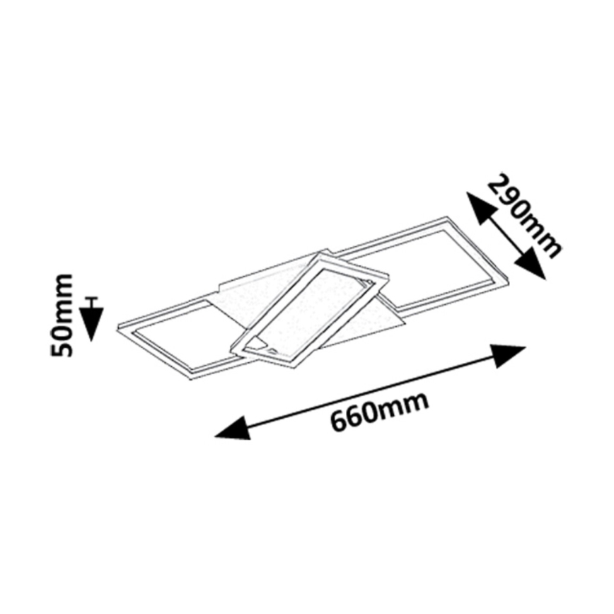 Rabalux - Plafón LED regulable LED/40W/230V 3000-6500K + control remoto