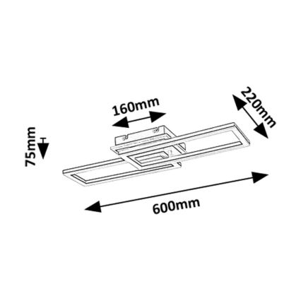 Rabalux - Plafón LED regulable LED/30W/230V 3000-6500K + control remoto