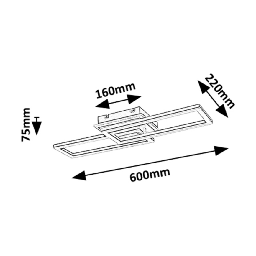 Rabalux - Plafón LED regulable LED/30W/230V 3000-6500K + control remoto