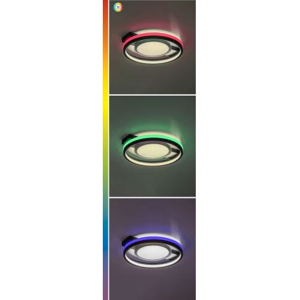Rabalux - Plafón LED RGB regulable LED/40W/230V 3000-6500K + control remoto