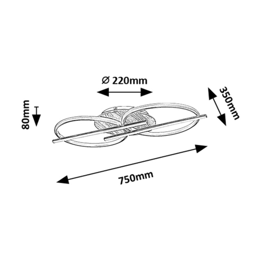 Rabalux - Plafón LED LED/40W/230V 3000/4000/6500K