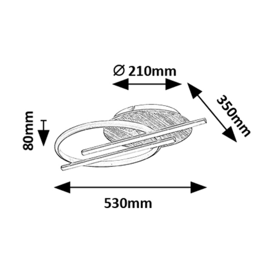 Rabalux - Plafón LED LED/40W/230V 3000/4000/6500K