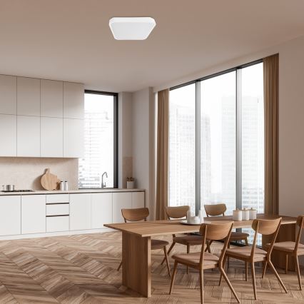 Rabalux - Plafón LED de baño LED/24W/230V 3000/4000/6000K IP44 29x29 cm blanco