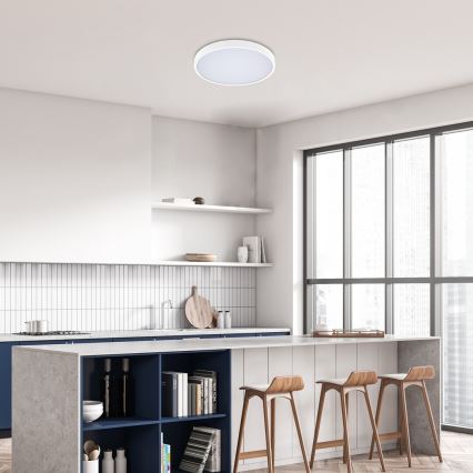 Rabalux - Plafón LED de baño LED/36W/230V 3000/4000/6000K IP44 diá. 42 cm blanco