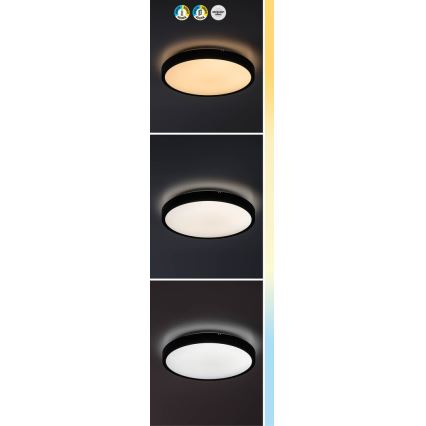 Rabalux - Plafón de baño LED regulable LED/36W/230V 3000-6000K IP44 d. 42 cm blanco + mando a distancia