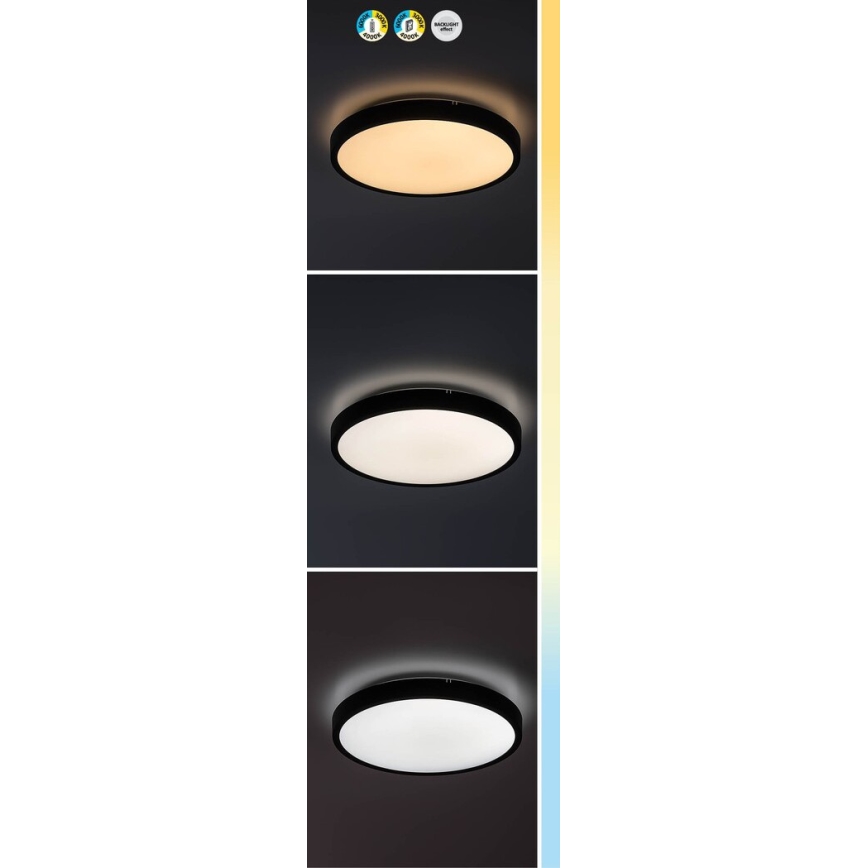 Rabalux - Plafón de baño LED regulable LED/36W/230V 3000-6000K IP44 d. 42 cm blanco + mando a distancia