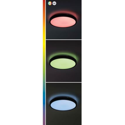 Rabalux - LED RGB Plafón regulable para el baño LED/36W/230V 3000-6000K Wi-Fi Tuya IP44 diá. 42 cm blanco + control remoto