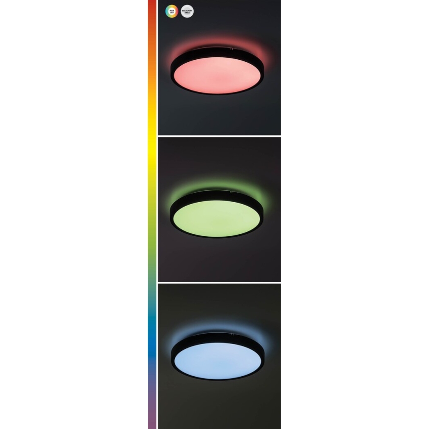 Rabalux - LED RGB Plafón regulable para el baño LED/36W/230V 3000-6000K Wi-Fi Tuya IP44 diá. 42 cm blanco + control remoto