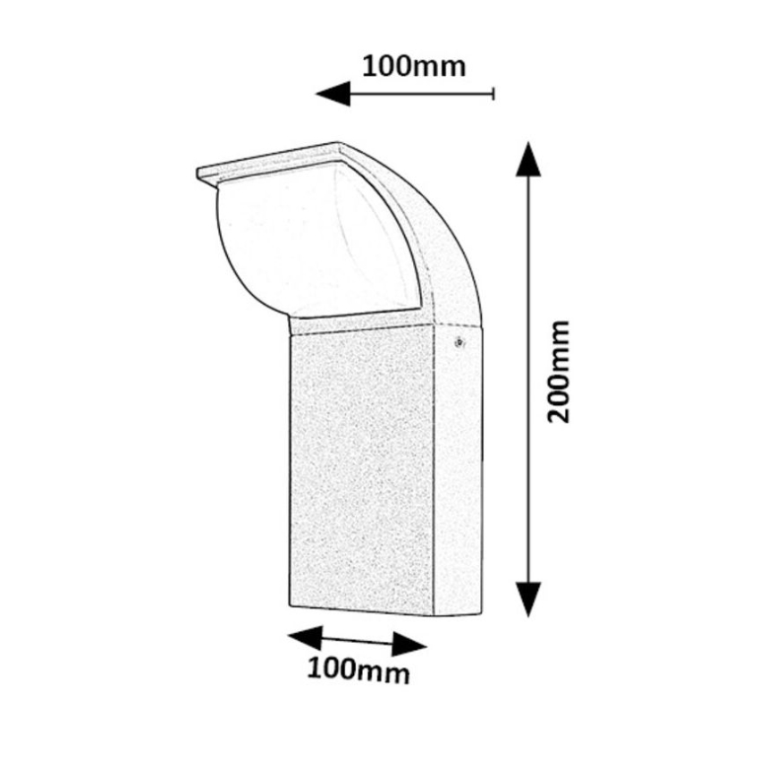 Rabalux - Aplique LED para exterior LED/9W/230V IP65