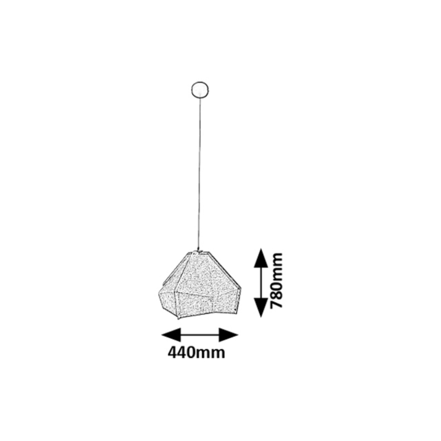 Rabalux - Lámpara colgante 1xE27/40W/230V