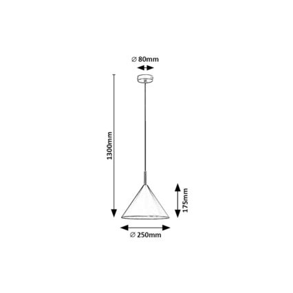 Rabalux - Lámpara colgante 1xE27/40W/230V negro