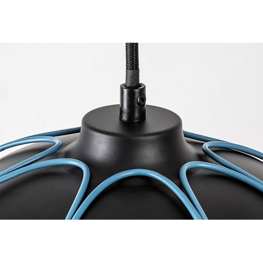 Rabalux - Lámpara colgante 1xE27/60W/230V negro/azul