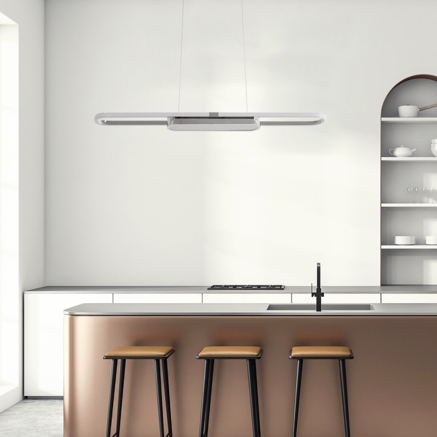 Rabalux - Lámpara LED colgante LED/48W/230V 4000K cromo mate
