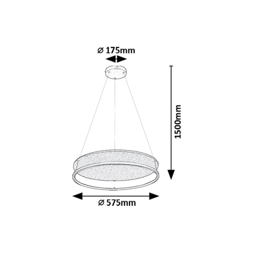 Rabalux - Lámpara LED colgante LED/40W/230V 3000/4000K
