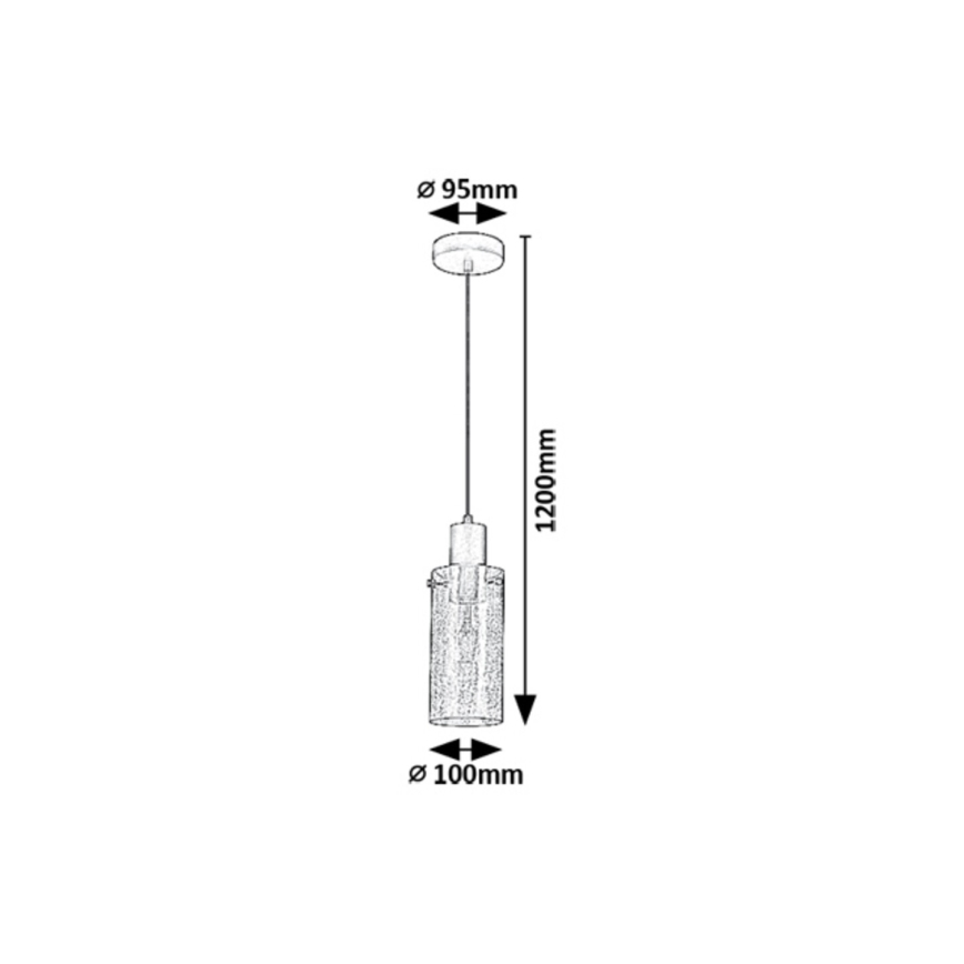Rabalux - Lámpara colgante 1xE27/60W/230V