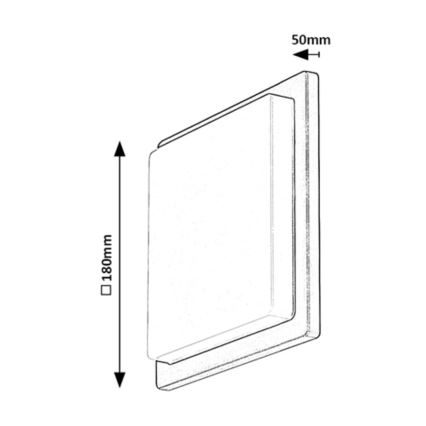 Rabalux - Aplique LED para exterior LED/8W/230V IP65