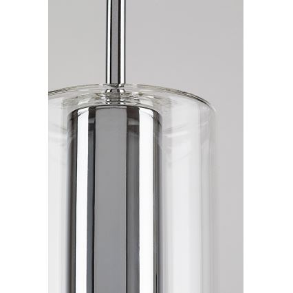 Rabalux - Lámpara colgante 1xE27/40W/230V transparente/cromo brillante