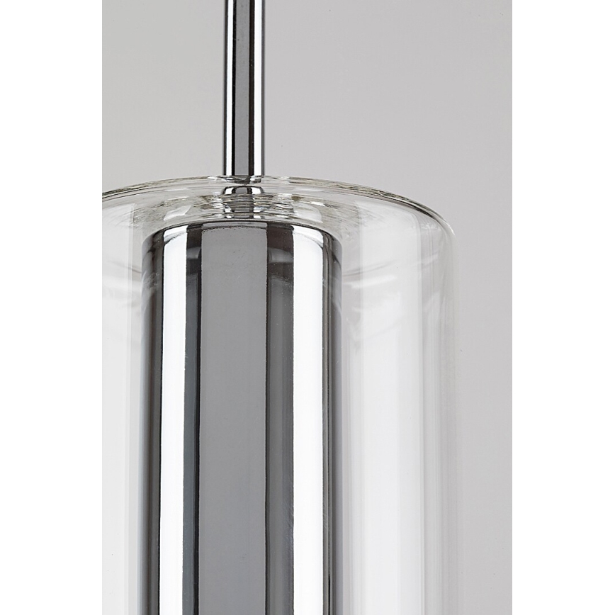 Rabalux - Lámpara colgante 1xE27/40W/230V transparente/cromo brillante