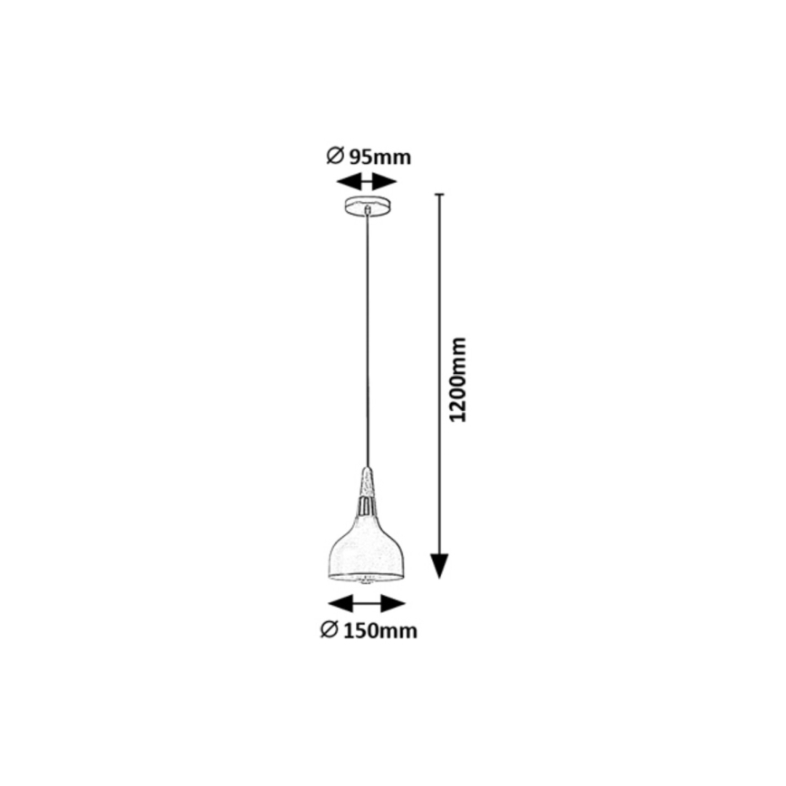 Rabalux - Lámpara colgante 1xE27/40W/230V