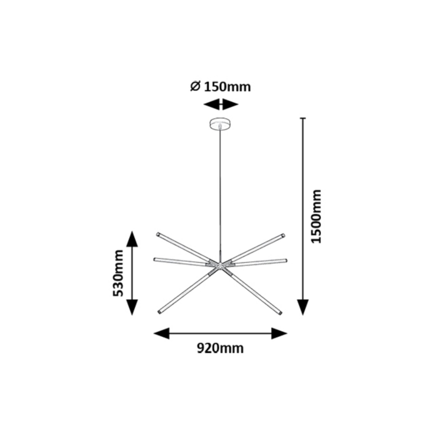 Rabalux - Lámpara LED colgante LED/36W/230V 3000K