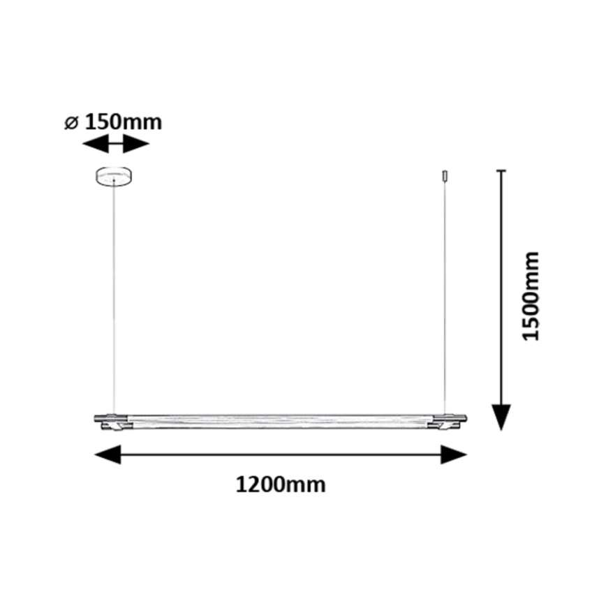 Rabalux - Lámpara LED colgante LED/28W/230V 3000K