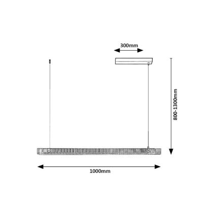 Rabalux - Lámpara LED colgante LED/36W/230V 3000K