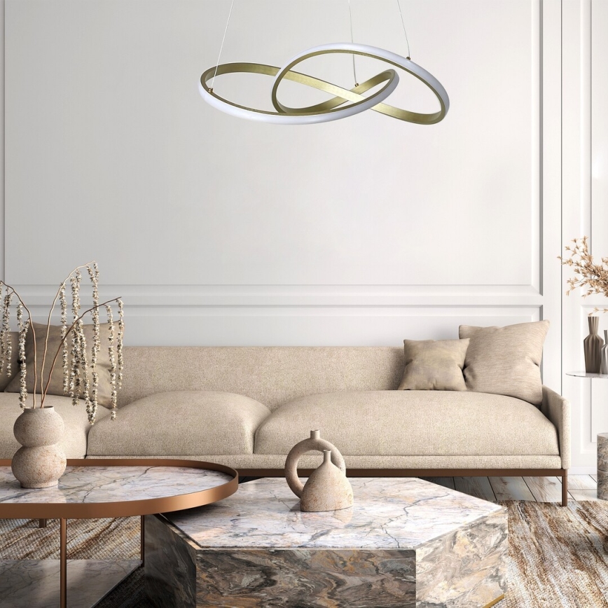Rabalux - Lámpara LED colgante LED/36W/230V 3000K dorado