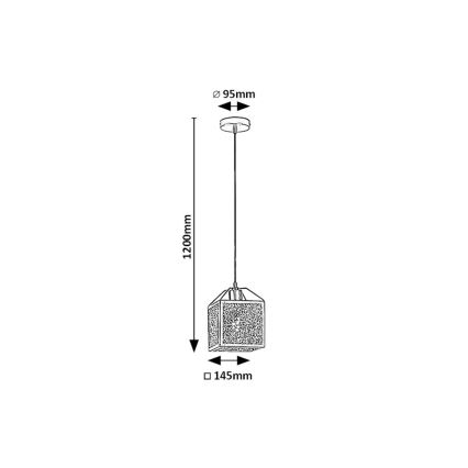 Rabalux - Lámpara colgante 1xE27/40W/230V negro
