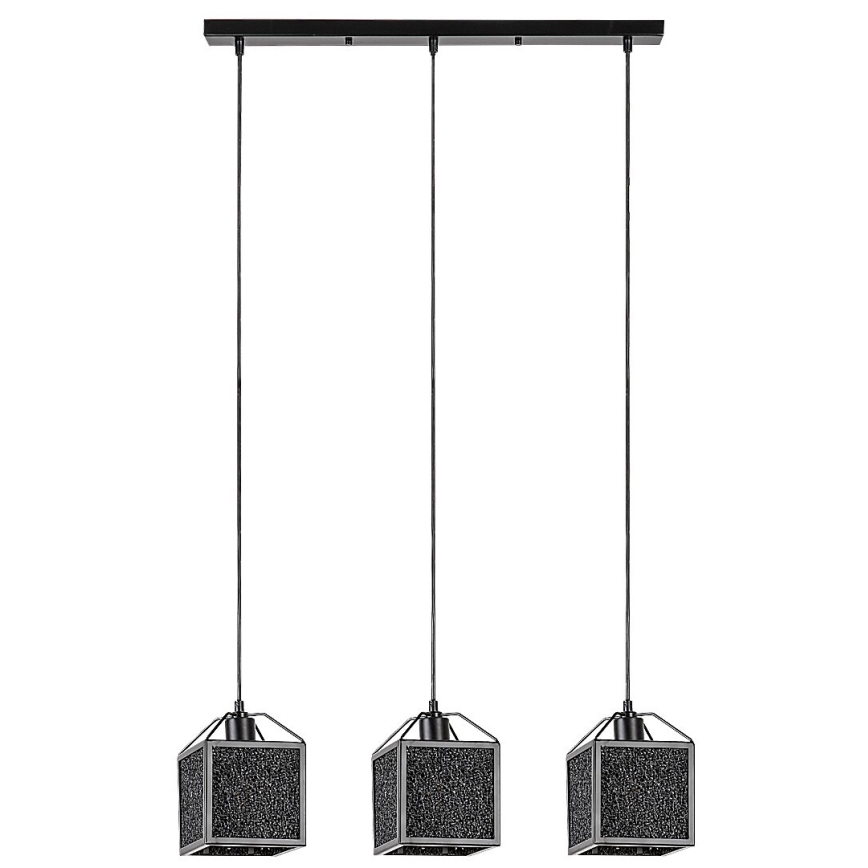 Rabalux - Lámpara colgante 3xE27/40W/230V negro