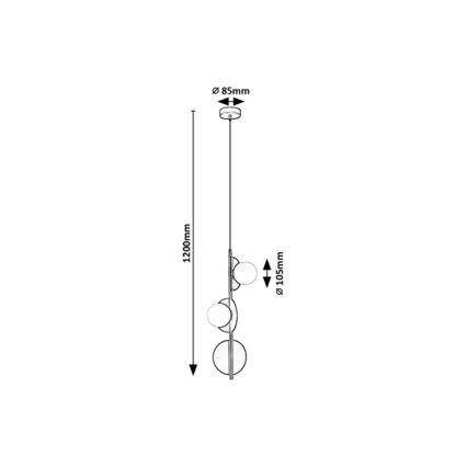 Rabalux - Lámpara colgante 3xG9/5W/230V