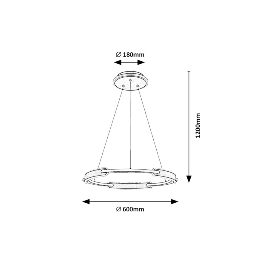 Rabalux - Lámpara LED colgante LED/45W/230V 3000K/4000K