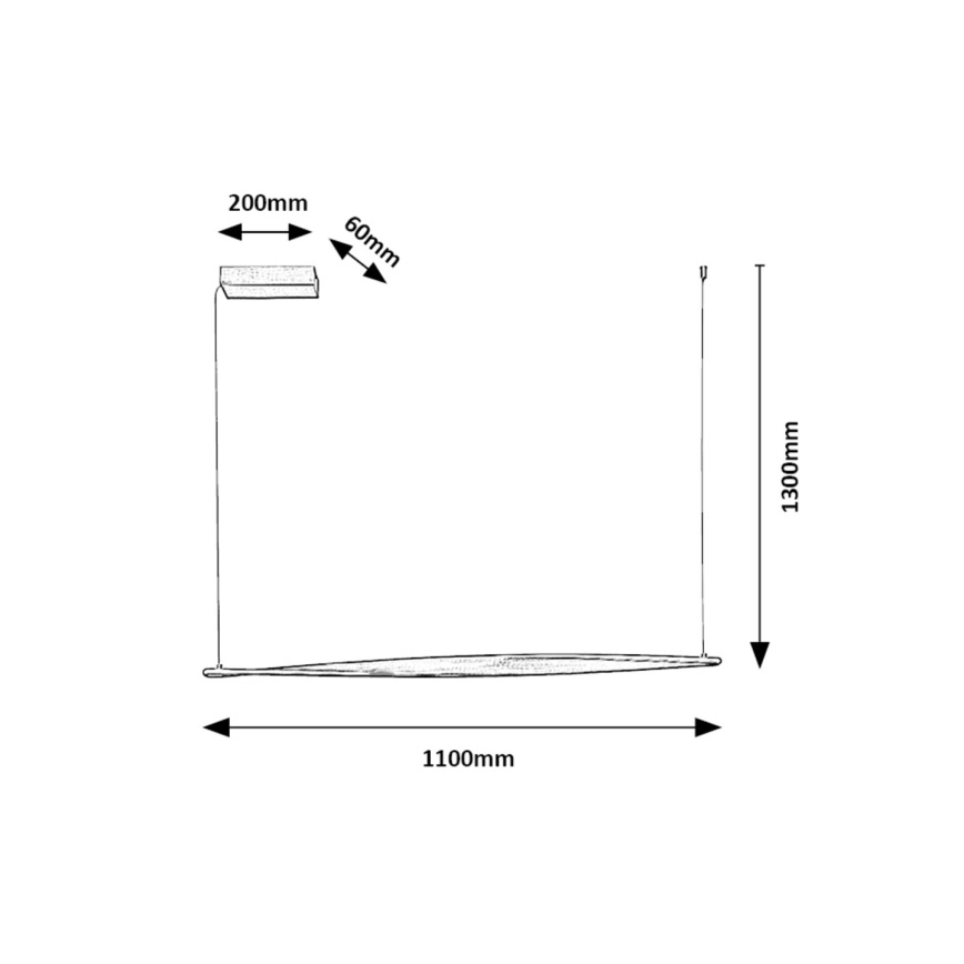 Rabalux - Lámpara LED colgante LED/28W/230V