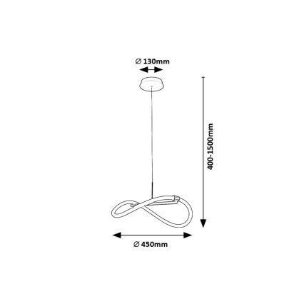 Rabalux - Lámpara LED colgante LED/15W/230V 4000K